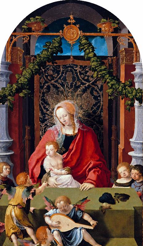 Lucas van Leyden Madonna and Child or Virgin and Child with Angels oil painting picture